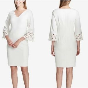 NWT Calvin Klein Ivory Soft White Women's Dress 12